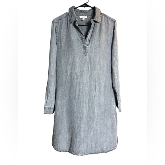 Como Vintage Charcoal Mini Shirt Dress - Picture 1 of 9